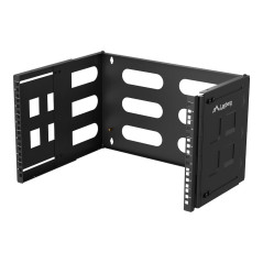 Lanberg Folding Bracket Wall-mount 19" 6U | FB01-5406-10B | Black
