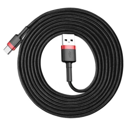 Baseus CATKLF-U91 USB cable USB 2.0 3 m USB A USB C Black, Red