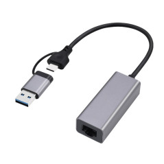 Gembird A-USB3AC-LAN2G-01 USB 2.5G Gigabit network adapter, space grey