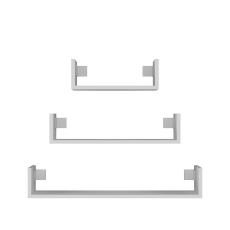 Topeshop MOBI 3P BIEL shelve Floating shelf Wall mounted Particle board White