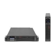 DIGITUS OnLine UPS, rack/tower, 3000VA, 3000W, LCD, 8 x C13, 1 x C19, RS-232, USB, SNMP card (optional), relay card (optional) |