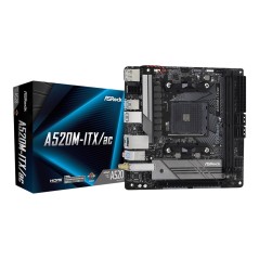 ASRock A520M-ITX/AC | Processor family AMD | Processor socket AM4 | DDR4 | Supported hard disk drive interfaces SATA, M.2 | Numb