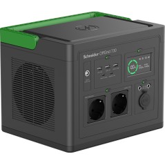 Schneider OffGrid Portable Power Station 730, 738Wh Lithium-ion, LCD, 2 CEE 7/3 Schuko outlets, Sinewave, 3 USB-A, 2 USB-C, Wire