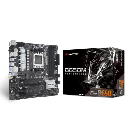 Mainboard|BIOSTAR|AMD B650|SAM5|Micro-ATX|Memory DDR5|Memory slots 4|3xPCI-Express 4.0 1x|1xPCI-Express 4.0 16x|1xM.2|1xHDMI|1xD