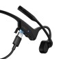 SHOKZ OpenComm2 UC 2025 Upgrade Wireless Bluetooth Bone Conduction Videoconferencing Headset with USB-C Charging Port and USB-A 