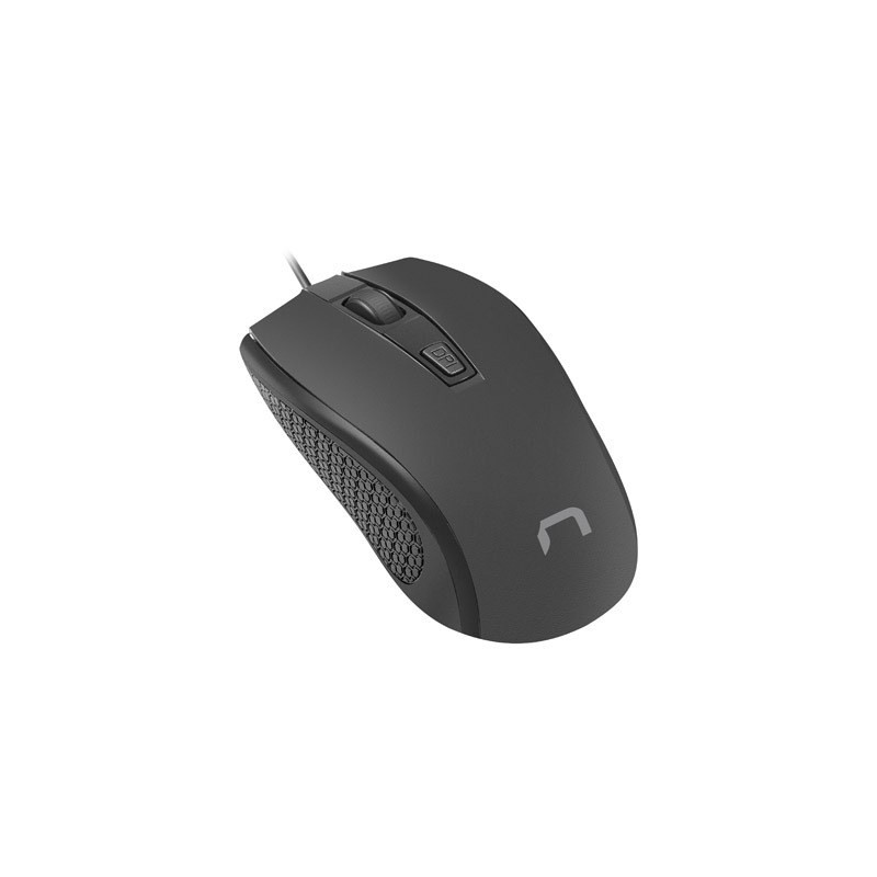 Natec Optical Mouse HOOPOE 2 1600 DPI, USB, Black