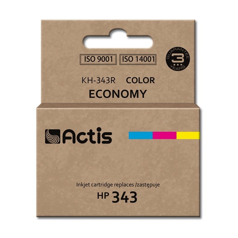 ACTIS KH-343R rašalo kasetė, suderinama su HP 343 C8766EE, trijų spalvų, 21 ml