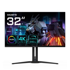 GIGABYTE AORUS FO32U2 32 OLED Gaming Monitor - 3840 x 2160(UHD), 240Hz, 0.03ms, KVM, 250 cd/m2, FreeSync Premium Pro, DisplayHDR