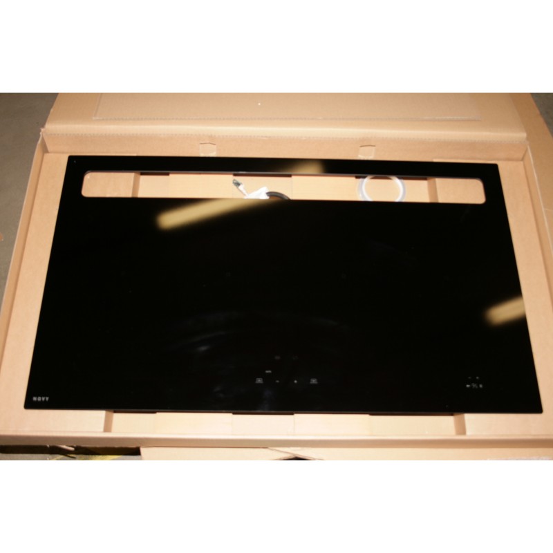 Novy | 1821 | Induction hob with built-in hood | 88 cm | Number of burners/cooking zones 4 | Yes | Black | Slider control with w