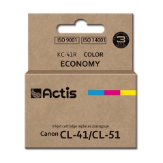 Actis KC-41R Ink (replacement for Canon CL-41/CL-51 Standard 18 ml color: cyan, magenta, yellow)