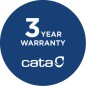 CATA | Hood | TF 2003 Duralum 600 | Telescopic | Energy efficiency class C | Width 60 cm | 390 m /h | Mechanical control | LED |