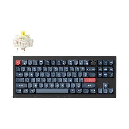 Keychron V3 Max RGB - US Layout - Hot-Swappable Gateron Jupiter Banana Wireless Keyboard