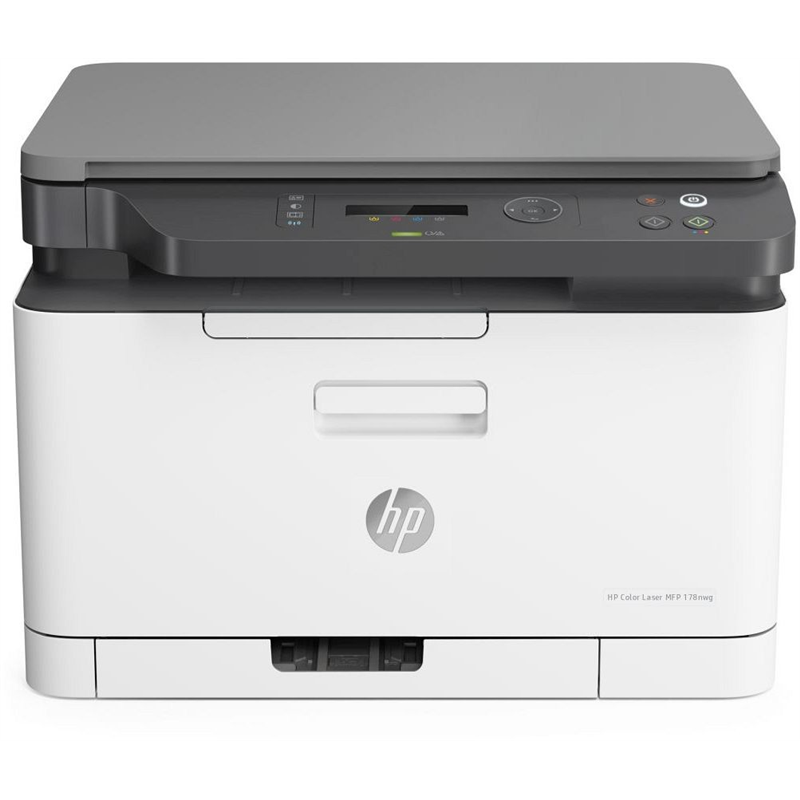 HP Color LaserJet 178nw AIO All-in-One Printer - A4 Color Laser, Print/Copy/Scan, LAN, WiFi, 18ppm, 100-500 pages per month (rep
