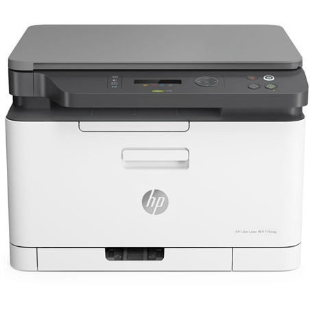 HP Color LaserJet 178nw AIO All-in-One Printer - A4 Color Laser, Print/Copy/Scan, LAN, WiFi, 18ppm, 100-500 pages per month (rep