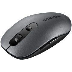 CANYON MW-9, 2 in 1 Wireless optical mouse with 6 buttons, DPI 800/1000/1200/1500, 2 mode(BT/ 2.4GHz), Battery AA*1pcs, Grey, 65