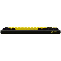 LORGAR KBP70MW, Wireless 65% Mechanical Gaming Keyboard Pro, Black/yellow, EN layout