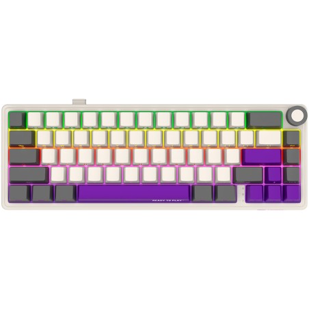 LORGAR KBP70MW, Wireless 65% Mechanical Gaming Keyboard Pro, Beige, EN layout