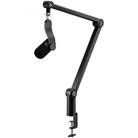 LOGITECH G Yeticaster GX Dynamic RGB Gaming Mic with LIGHTSYNC and Premium Desktop Microphone Boom Arm - BLACK - USB - N/A - WWi