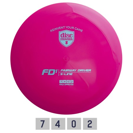 Diskgolfo diskas Fairway Driver S-LINE FD1 Pink