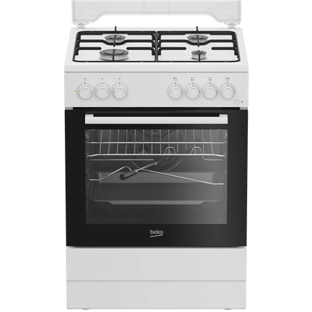 BEKO Gas Cooker FBST62110DW, Width 60 cm