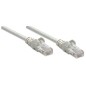 Intellinet Network Patch Cable, Cat6, 1m, Grey, CCA, U/UTP, PVC, RJ45, Gold Plated Contacts, Snagless, Booted, Lifetime Warranty