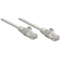 Intellinet Network Patch Cable, Cat5e, 2m, Grey, CCA, U/UTP, PVC, RJ45, Gold Plated Contacts, Snagless, Booted, Lifetime Warrant