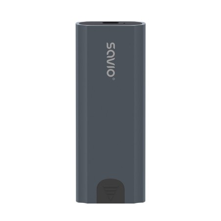 Savio M.2 SSD NVMe external drive enclosure, USB-C 3.1, AK-67, grey