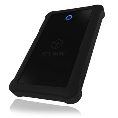 Raidsonic | ICY BOX | IB-233U3-B External enclosure for 2.5" SATA HDD/SSD with USB 3.0 interface and silicone protection sleeve 