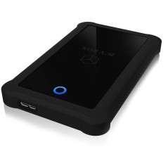 Raidsonic | ICY BOX | IB-233U3-B External enclosure for 2.5" SATA HDD/SSD with USB 3.0 interface and silicone protection sleeve 