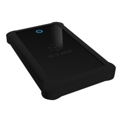 Raidsonic | ICY BOX | IB-233U3-B External enclosure for 2.5" SATA HDD/SSD with USB 3.0 interface and silicone protection sleeve 