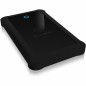 Raidsonic | ICY BOX | IB-233U3-B External enclosure for 2.5" SATA HDD/SSD with USB 3.0 interface and silicone protection sleeve 