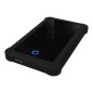 Raidsonic | ICY BOX | IB-233U3-B External enclosure for 2.5" SATA HDD/SSD with USB 3.0 interface and silicone protection sleeve 