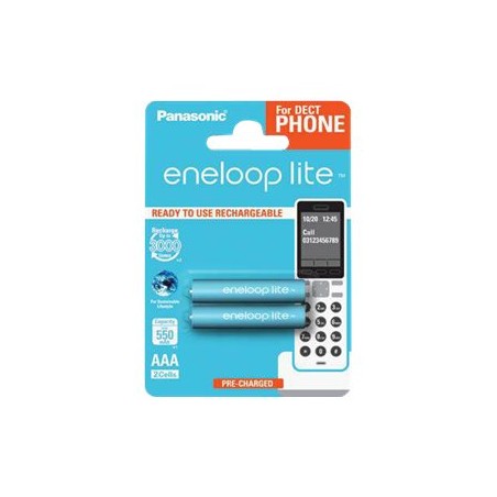 Panasonic | ENELOOP Lite BK-4LCCE/2DE | AAA | 550 mAh | 2 pc(s)
