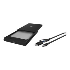 Raidsonic | ICY BOX | IB-200T-C3 Enclosure for 1x SSD/HHD with USB 3.2 Gen 1 Type-A/Type-C combi-cable | 1 x 2.5 "SATA I, II, II