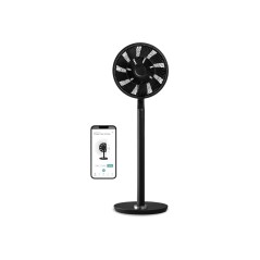 Duux | Fan | Whisper Flex Ultimate Smart | Stand Fan | Black | Diameter 34 cm | Number of speeds 30 | Oscillation | 3-26 W | Rem