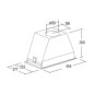 CATA | Hood | GT-PLUS 45 WH/M | Canopy | Energy efficiency class C | Width 60 cm | 645 m /h | Mechanical control | CSLED | White