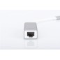 Digitus | USB Type C 3.0 Gigabit Ethernet Adapter 10/100/1000 Mbps | DN-3024 | USB Type-C to RJ45