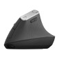 Logitech | Ergonomic Mouse | MX VERTICAL | Wireless | USB, Bluetooth | Graphite