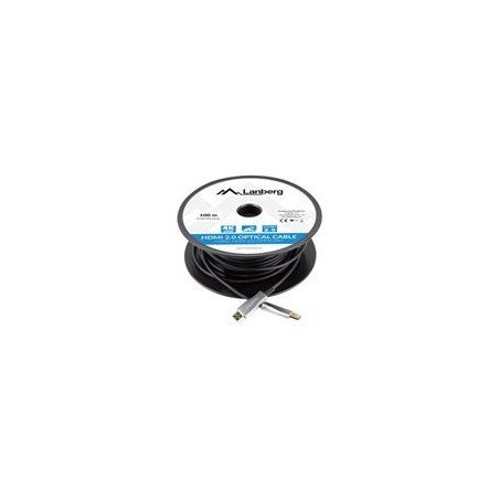 LANBERG HDMI M/M cable 100m optical AOC