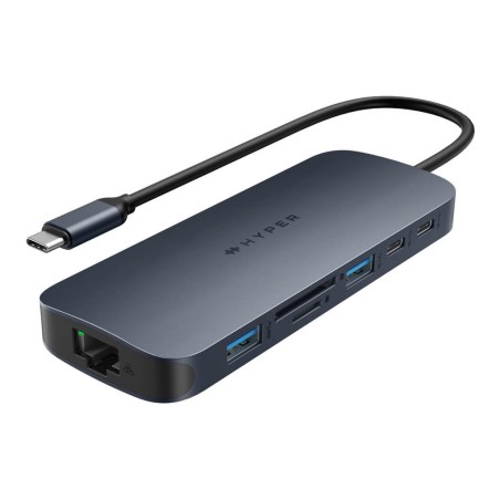 Hyper | HyperDrive EcoSmart Gen.2 Universal USB-C 10-in-1 Hub with 140 W PD3.1 Power Pass-thru | Ethernet LAN (RJ-45) ports 1 | 