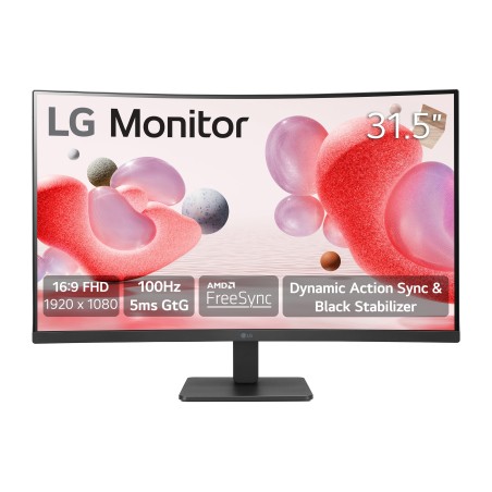 LG | 32MR50C-B | 32 " | VA | 16:9 | 100 Hz | 5 ms | 1920 x 1080 pixels | 250 cd/m | HDMI ports quantity 2