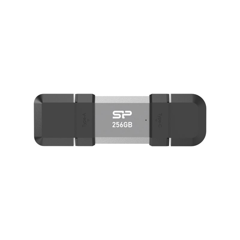 Silicon Power Dual USB Drive | Mobile C51 | 256 GB | USB Type-A and USB Type-C | Silver