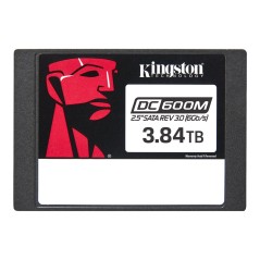 Kingston DC600M | 3840 GB | SSD form factor 2.5" | Solid-state drive interface SATA Rev. 3.0 | Read speed 560 MB/s | Write speed