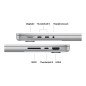 Apple MacBook | Pro | Silver | 14 " | 3024 x 1964 pixels | Apple M4 Pro | 24 GB | Solid-state drive capacity 1000 GB | Apple M4 
