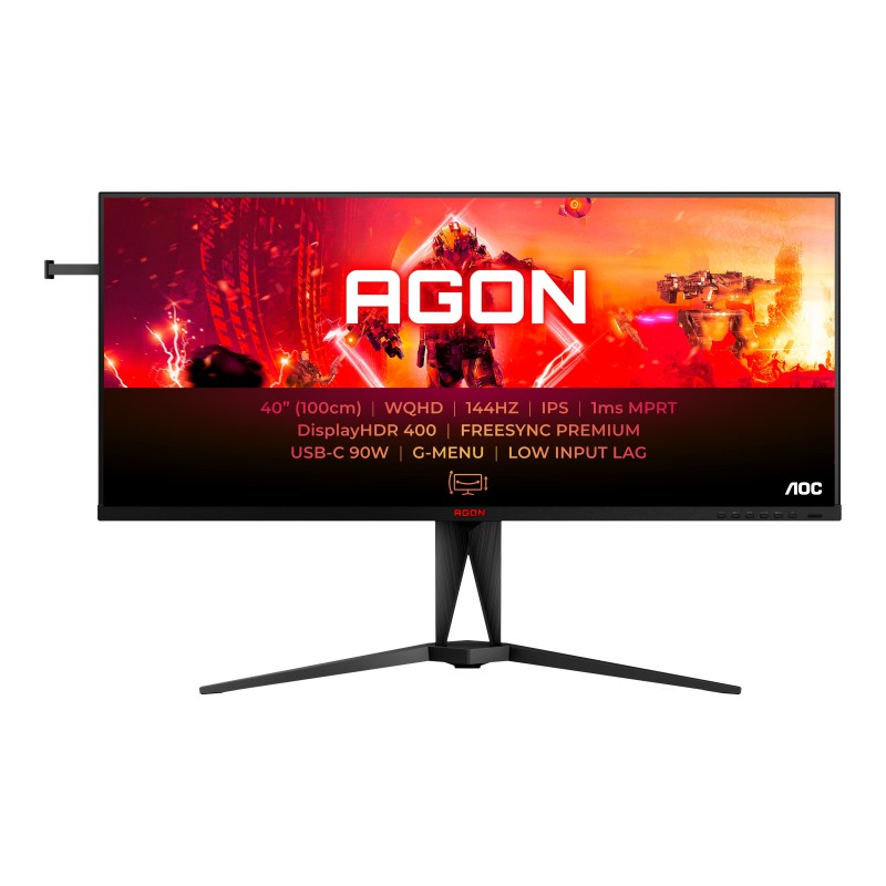 AOC AG405UXC | IPS | WQHD | 21:9 | 144 Hz | 1 ms | 3440 x 1440 pixels | 350 cd/m | HDMI ports quantity 2 | Black