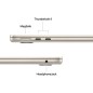 Apple MacBook | Air | Starlight | 13 " | IPS | 2560 x 1664 pixels | Apple M4 | 16 GB | Solid-state drive capacity 256 GB | Apple