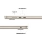 Apple MacBook | Air | Starlight | 15 " | IPS | 2880 x 1864 pixels | Apple M4 | 24 GB | Solid-state drive capacity 512 GB | Apple