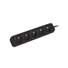 Power strip outlets for UPS system, 1m | PS0-05E-0100-IEC-BK | Sockets quantity 5