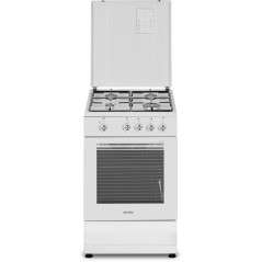 Simfer | Cooker | 4401SGRBB.1 | Hob type Gas | Oven type Gas | White | Width 50 cm | Depth 55 cm | 49 L