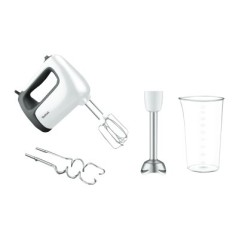 TEFAL | Hand Mixer | PrepMix+ HT462138 | Hand Mixer | 500 W | Number of speeds 5 | Turbo mode | White